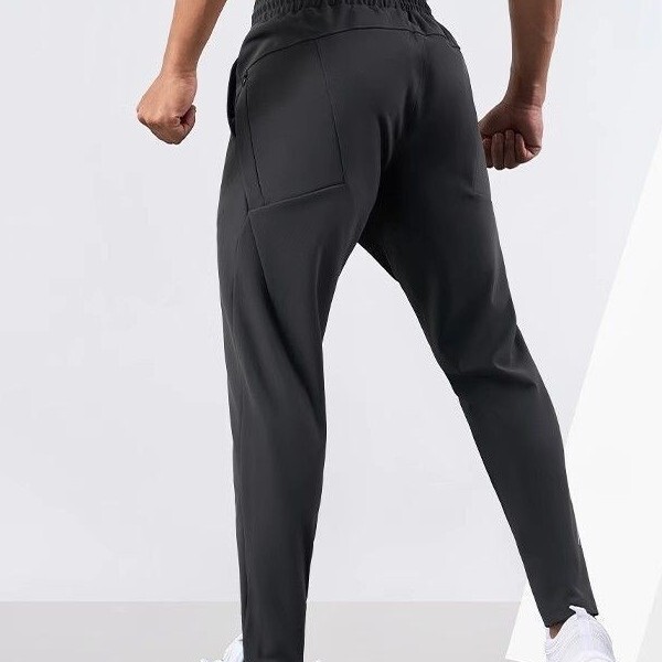 Summer Functional Sports Fitness Lightweight Ice Silk Long Pants Running Training High Elasticity Slim Quick-Dry Butt-Lifting Pants Jogging