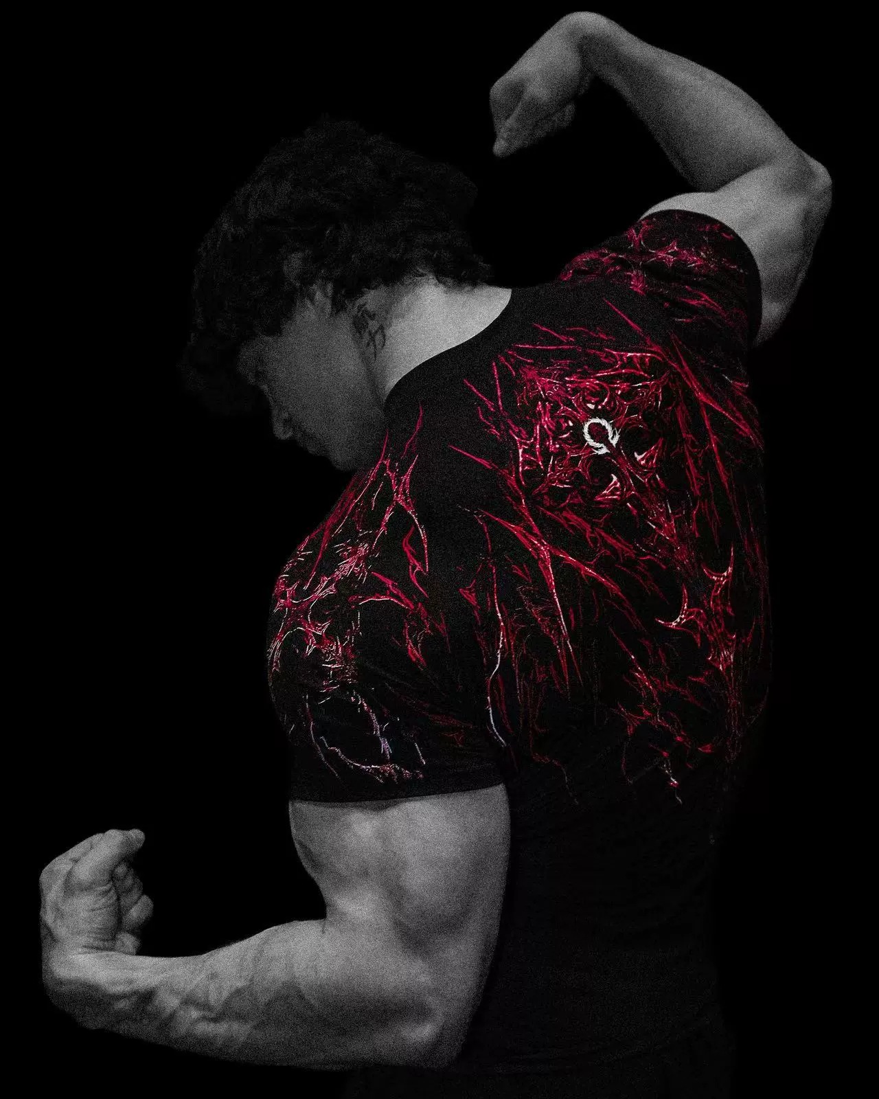 Black---red print