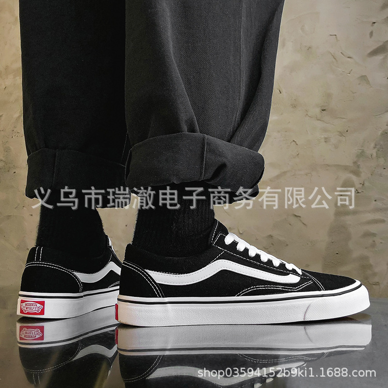 Classic 2026 Hong Kong Style Low-Top Vans Canvas Shoes, Trendy and Versatile, Soft-Soled, Comfortable for Daily Wear and Casual Outings