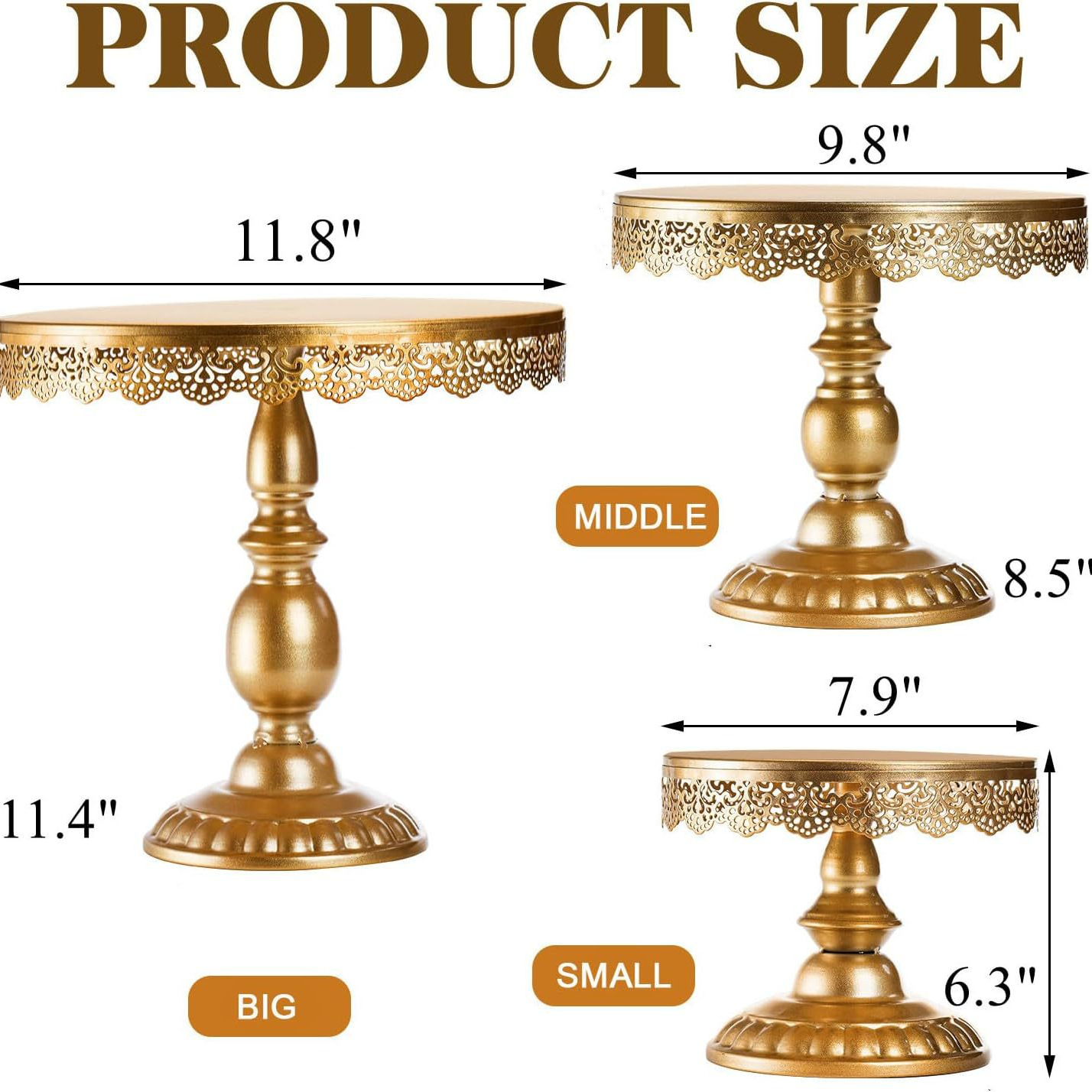 Amazon tres piezas de hierro forjado mesa de postres decoración estante de exhibición bandeja de pastel refresco estante de comida fría mesa de descanso de té