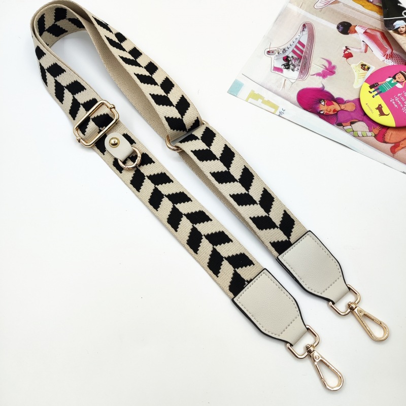 101g Weight Bag Strap Bag Accessories Type 1 Piece, 1 Set Quantity Casual, Daily Occasion Polyester Material Geometric, Leopard Pattern Simple Style, Classic Style Style 1 Piece 1 Set Polyester Geometric Leopard Bag Strap 15