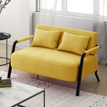 卧室小沙发网红客厅简易租房服装店单人沙发椅双人布艺小户型沙发