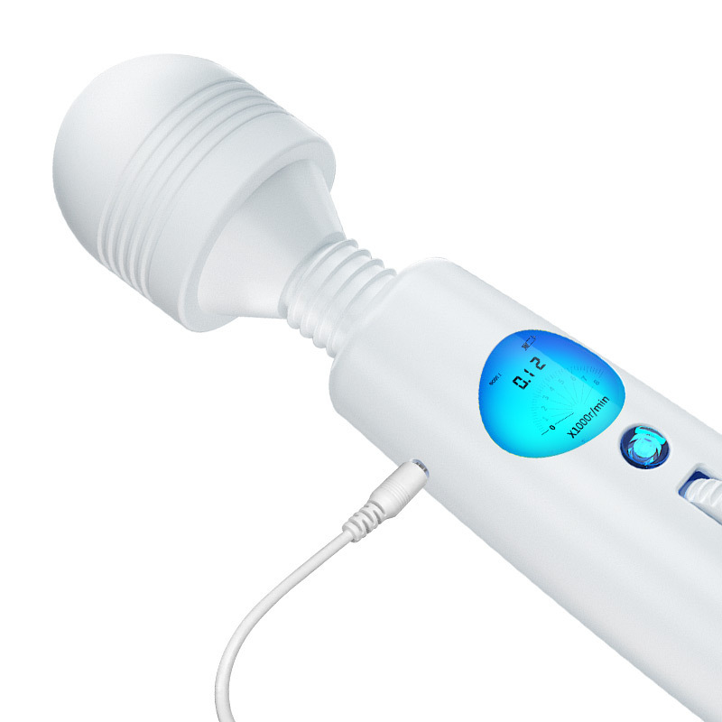 Hurricane LCD AV varilla de vibración eléctrica varilla de masaje varilla de vibración femenina masturbación amor artículos divertidos 60 pcs / caja