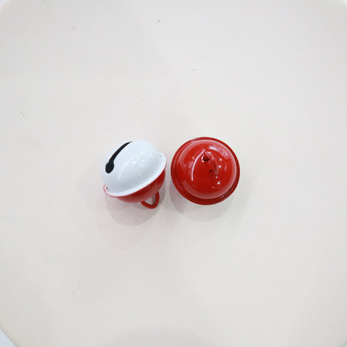 2.2cm Dual-Color Painted Monogram Bell DIY Keychain Accessory Candy Color Christmas New Year Accessory Metal Bell