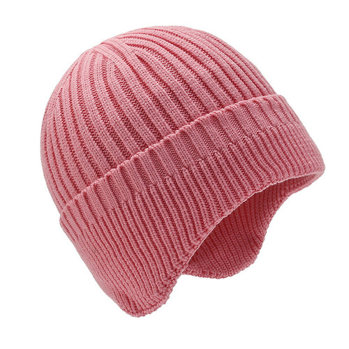 Winter and Autumn Knitted Hat with Fleece Lining and Thick Fabric, Ear Cover Head Hat for Cold Protection and Warmth, Unisex