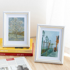 簡約擺台歐式相框批發高級感8寸7寸6寸5寸A4掛牆婚紗照片畫框像框