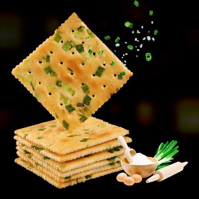 Soda biscuit Sucrose Chives Chopped green onion Savory biscuit Office snacks A snack Substitute meal Full container wholesale bulk