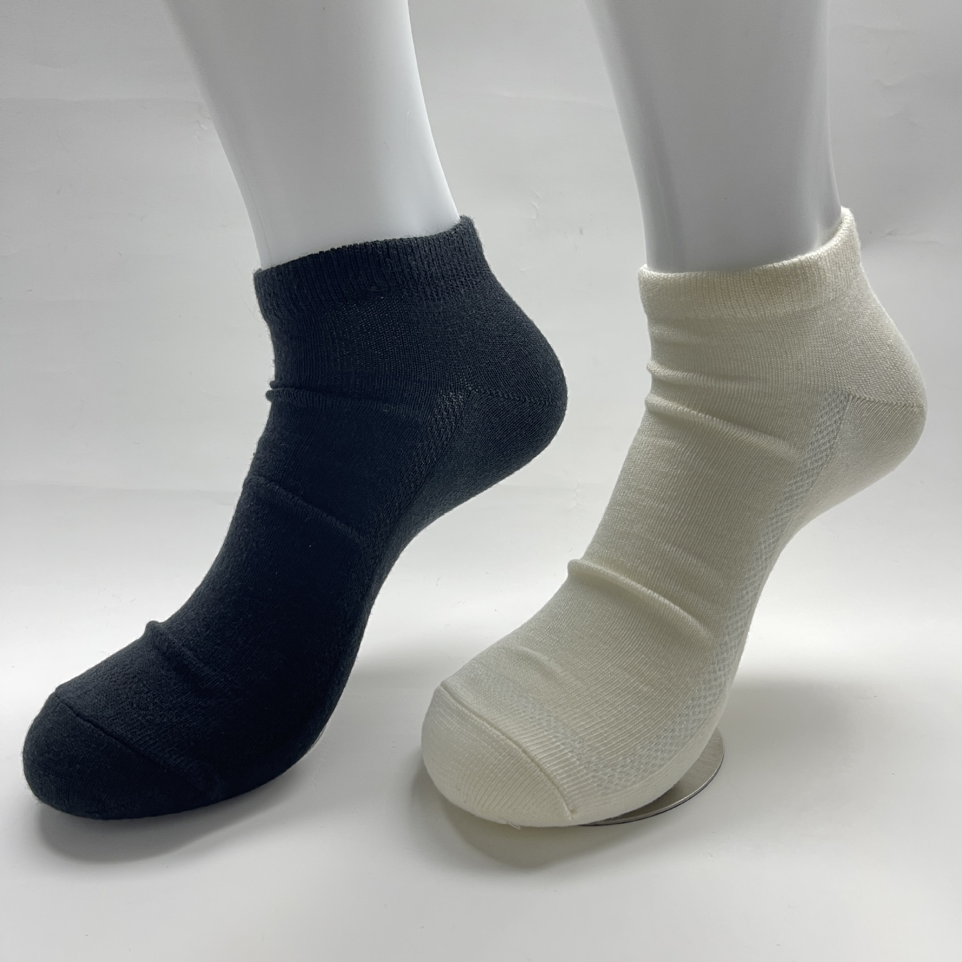 Men's cotton antibacterial summer thin solid color breathable socks