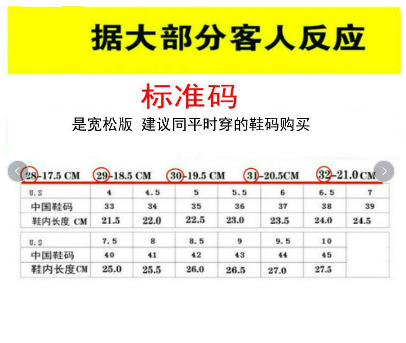 威杰尺码
