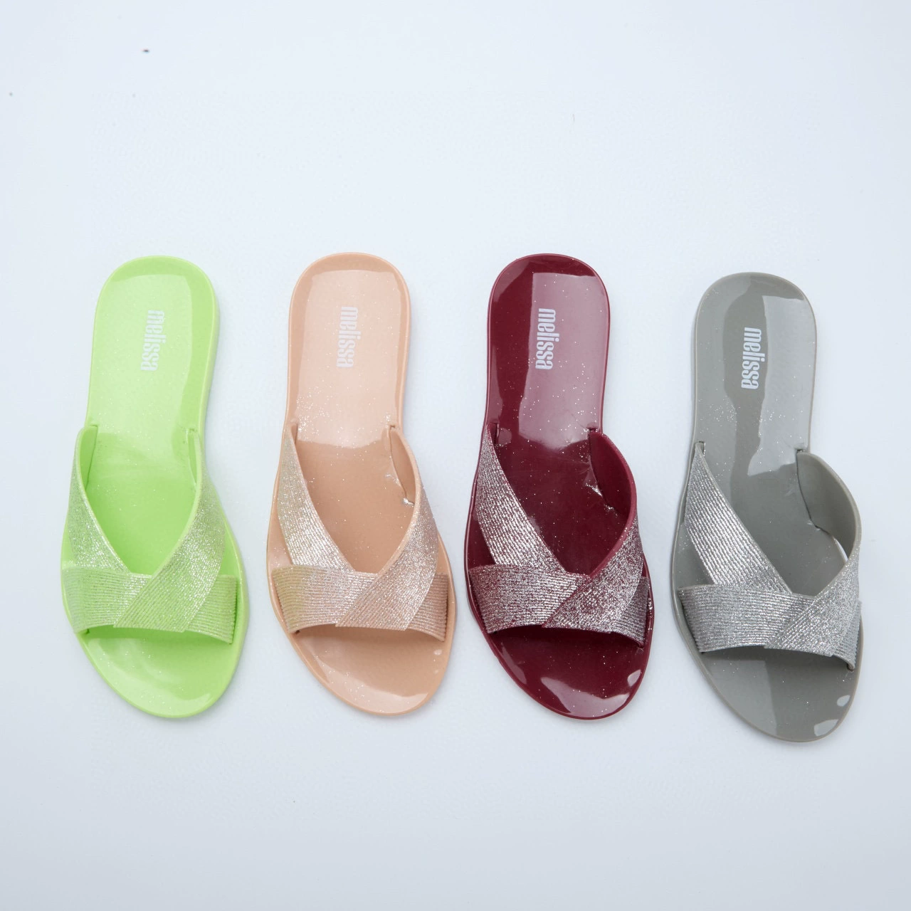 2024 Мелисса тапочки плоские буксирные замороженные туфли melissa спиральный пляжные тапочки женские ароматные туфли