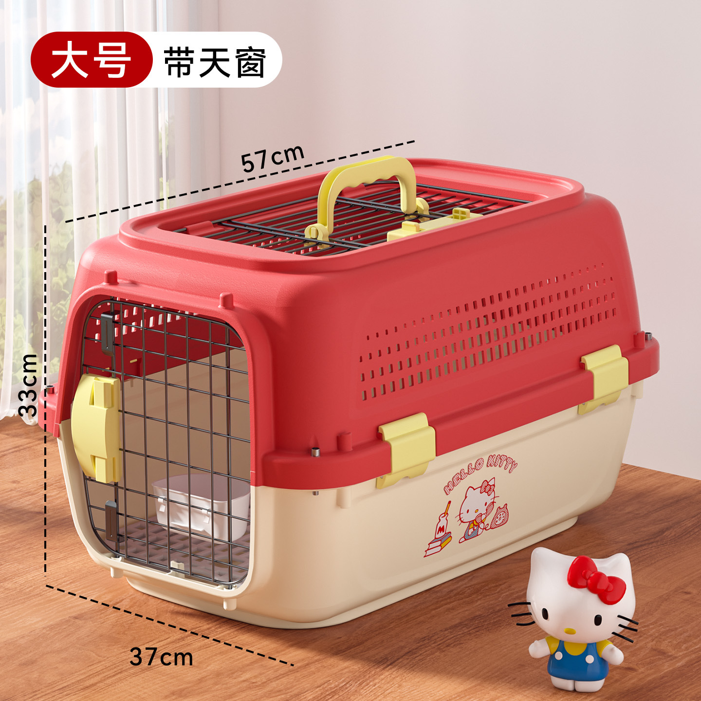 [Модель Skylight-kt Cat Large] Кошки и собаки весом до 20 фунтов — в комплект входит доска для подгузников + подвесная миска. Незаменимая вещь для ежедневных путешествий на автомобиле.