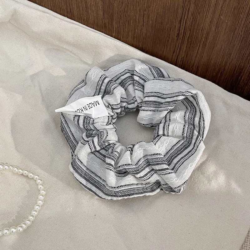 cordón de encaje rayas intestino grueso anillo de cabello bola de cabello corda de cabello francesa corda de cabello de correa de alta elasticidad toque de cabeza