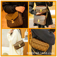 直供跨境新款m lv女包邮差包腋下链条包法棍包贝壳包麻将包化妆包