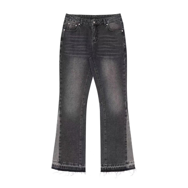 Gallery Dept Retro Distressed Tassel 507 Style Jeans High Street Straight Wide Leg Pants for Men