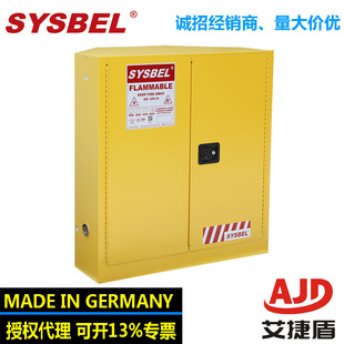 SYSBEL Flammable Liquid SeCurity Storage Cabinet (Corner Style) WA 810300 C