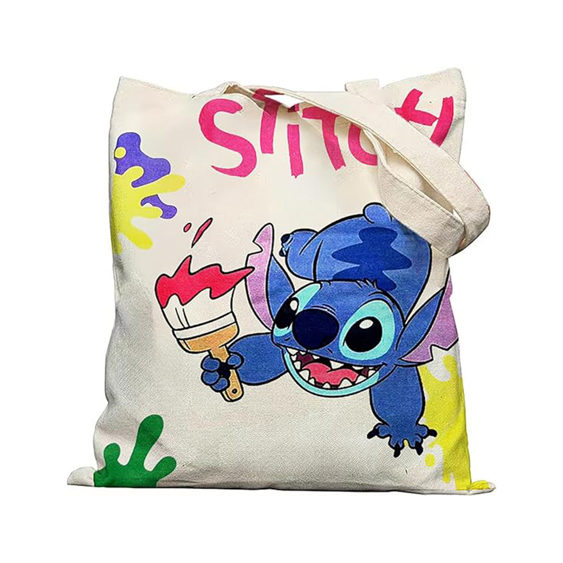 Transfronterizos Amazon caricatura animada bolsas de lona bolsas de hombro bolsas plegables bolsas de tela impresas pueden almacenarse