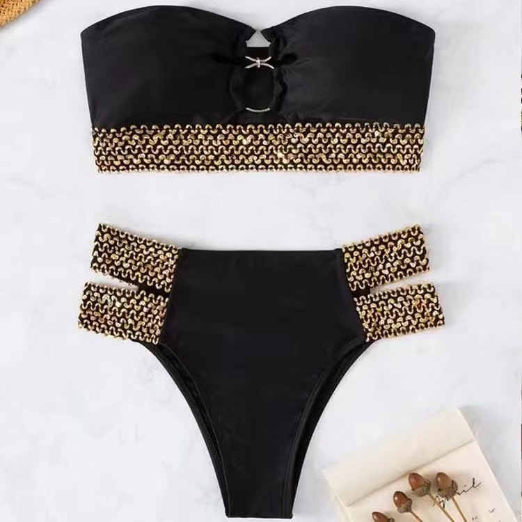 Women's Solid Color 2 Piece Set Bikinis display picture 3