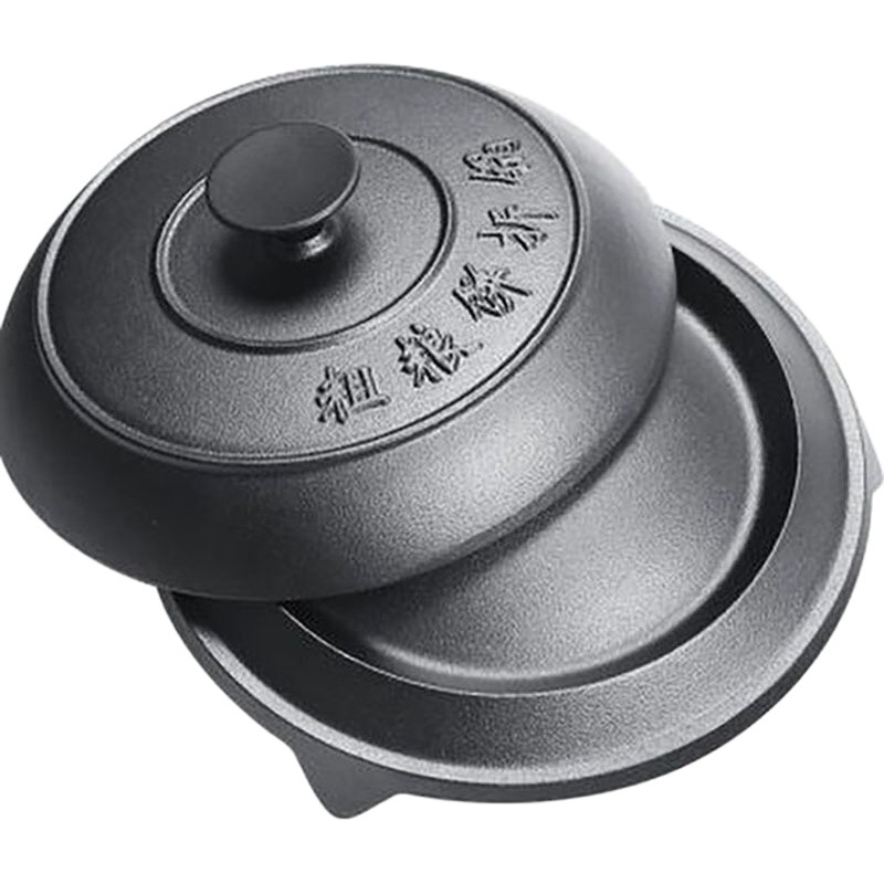 Ars Cast Iron Old-fashioned Thickened Cake Folding Pot for Gas Pancake Griddle Household Stall Yellow Iron Pot Coatless Coat