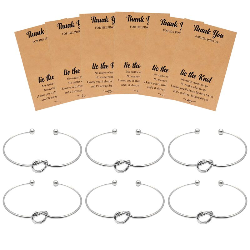 European and American Amazon Fashion silver Love Knot Bracelet Popular Bridesmaid Wedding Bracelet Girls' Party Holiday Gift