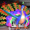 Opening screen Peacock Zigong Festive lantern Coloured lights modelling automatic Opening and closing waterproof outdoor lantern festival Decoration lighting