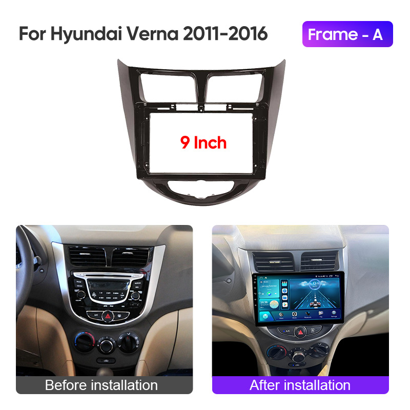 9inch Android Universal Car Navigator Dvd Suitable for Hyundai Rena Verna Face Frame Panel Modification Set