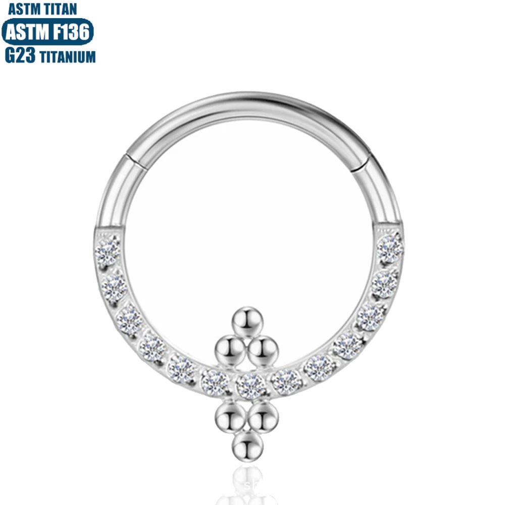 Pointed titanium steel lip stud product view
