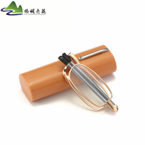 Mini antenna plastic short pen holder lightweight anti-blue light glasses for the elderly New product street stall running street reading glasses