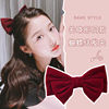 Hairgrip with bow, hairpins, hair accessory, ponytail, Korean style