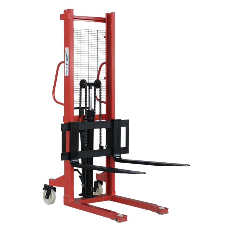Оптовый ручной гидравлический погрузчик двойного назначения 2-тонный Штабелер Ручной прицеп наземный Крупный рогатый скот ручной штабелер вилочный погрузчик