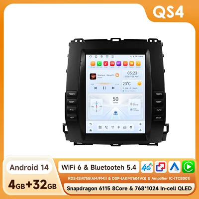 Navigation Gps, DVD Navigation - 432g-wifi4g-version-6115-carplay-eight-core-97inch-suitable-for-02-09-toyota-prado-lexus-gx470
