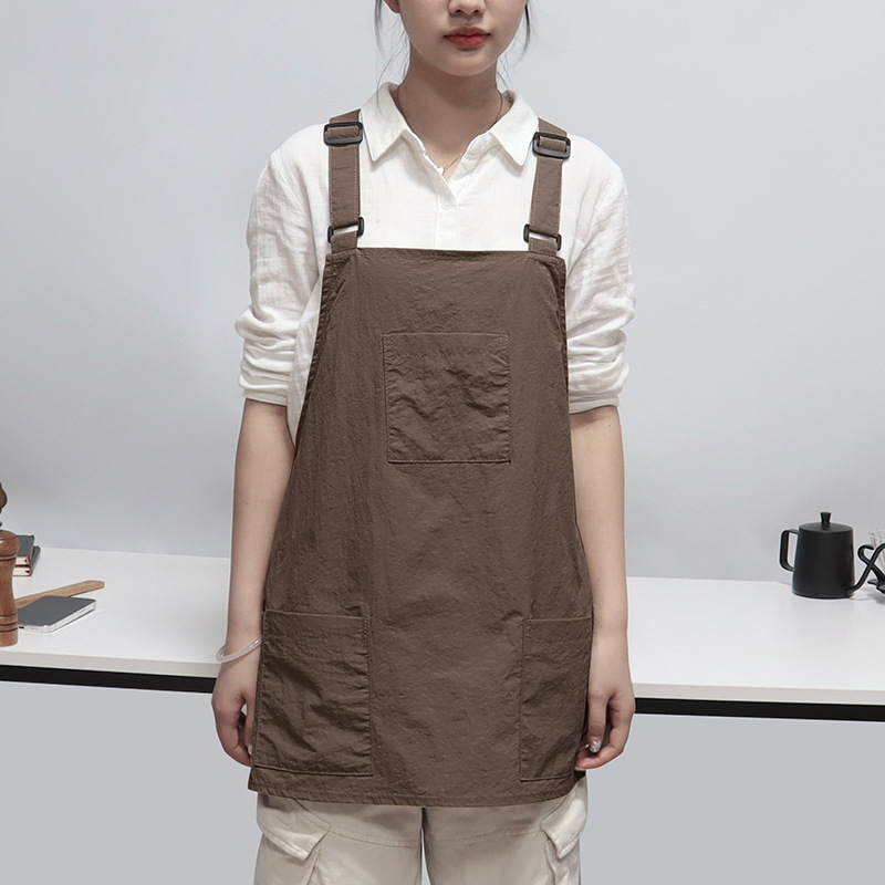 Delantal de nylon transfronterizo caballo clip ropa de trabajo cocina de moda casera coreana cintura hombre y mujer chaleco delantal impermeable