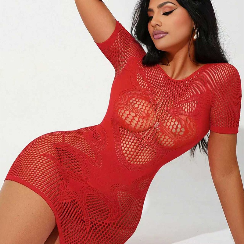 Bency Personalizado Navidad Europa y América ropa interior sexy encaje hueco sexy seducción pareja coquetear YD24905