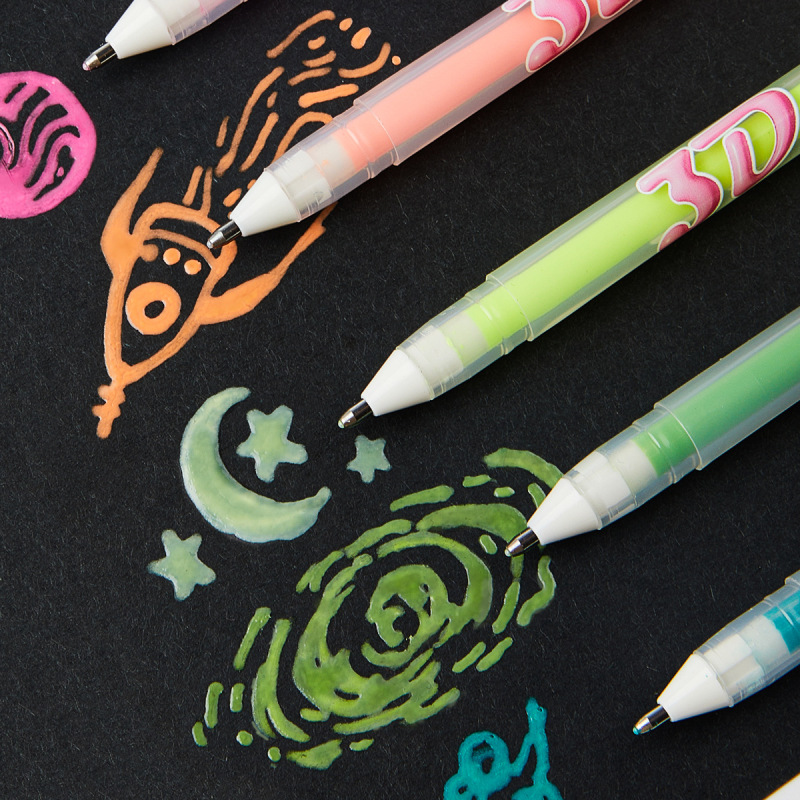 クロスボーダー 3D マカロンカラーゼリーペン子供用 DIY クリエイティブ立体手描きカラーペン高価値手作りギフト|undefined