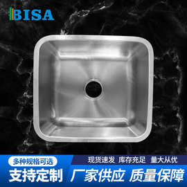 4944  304不锈钢厨房水槽 小号方形洗菜盆吧台阳台厨房台上台下单