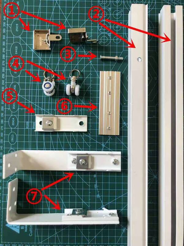 ✅ Zm6H Wholesale New Sliding Foldableing Soft Door Curtain Plastic Transparent Pvc Windproof Sliding Curtain Track Curtain Air Conditioner