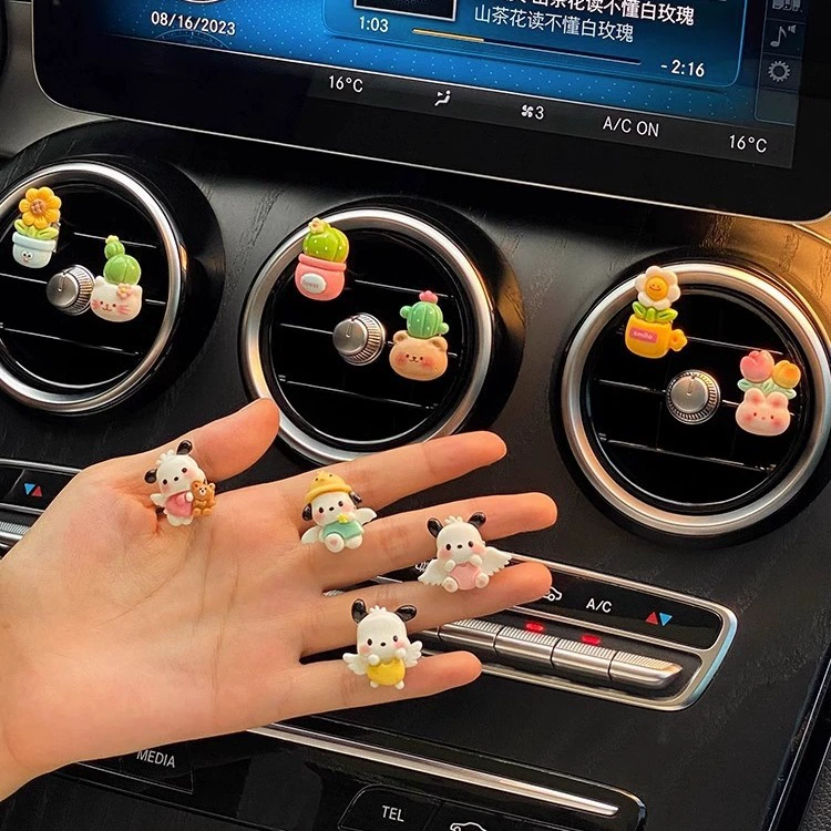 Автомобильные украшения Украшения Автомобильные ароматерапевтические духи, продолжительный светло-ароматный милый женский автомобиль украшения из воздуха