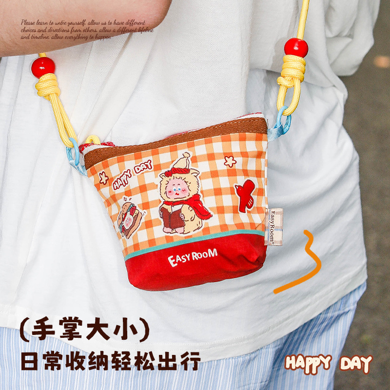 Мультяшный ремешок для сумки, небольшая сумка, кошелек, милая универсальная сумка через плечо, сумка-органайзер для выхода на улицу