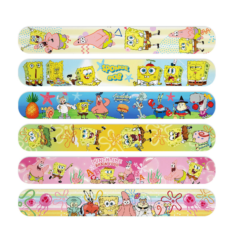 Cross-Border Spongebob Squarepants Slap Bracelet for Kids, Cartoon Slap Bracelet Pvc Cross-Border Spongebob Squarepants Slap Bracelet for Kids, Cartoon Slap Bracelet Pvc