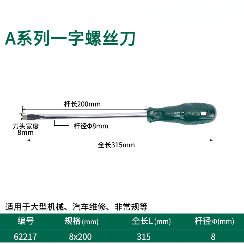 Destornillador de cabeza de rábano pequeño destornillador de ciruela de boca plana cruzada