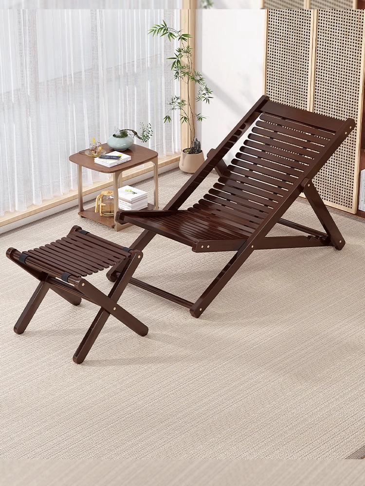 옛날식 대나무 안락의자, 대나무 어린이 안락의자, 접이식 점심시간, 노인 사무실을 위한 게으른 등받이 의자