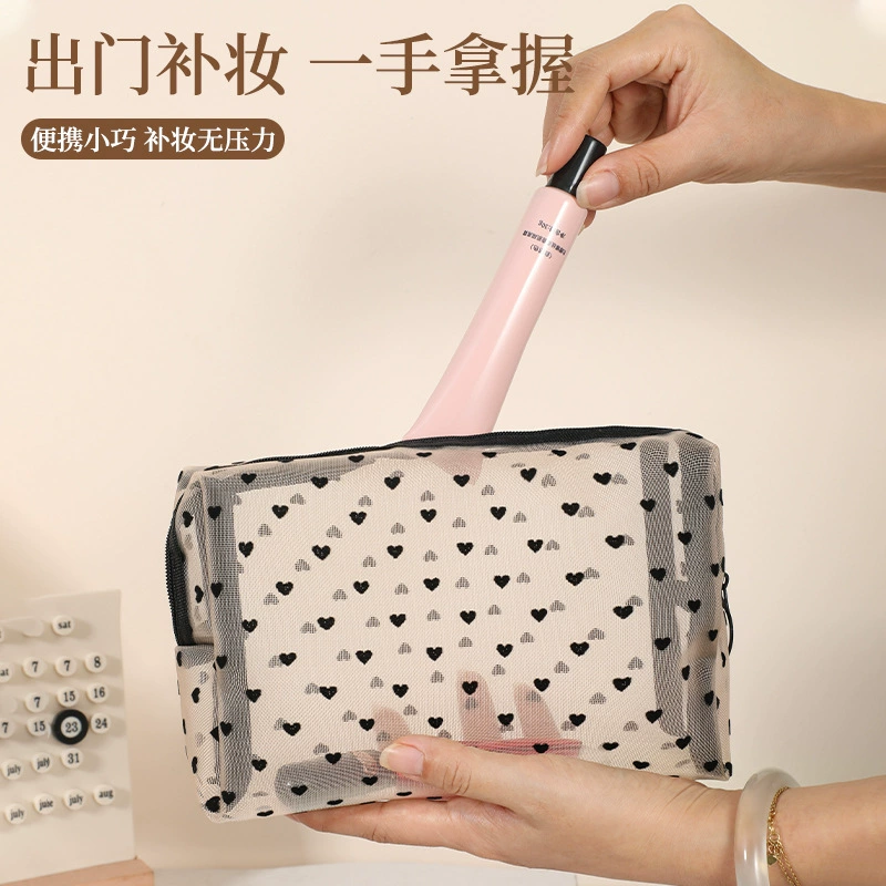 Брендовая портативная косметичка для путешествий, прозрачная помада, organizer bag, японский и корейский