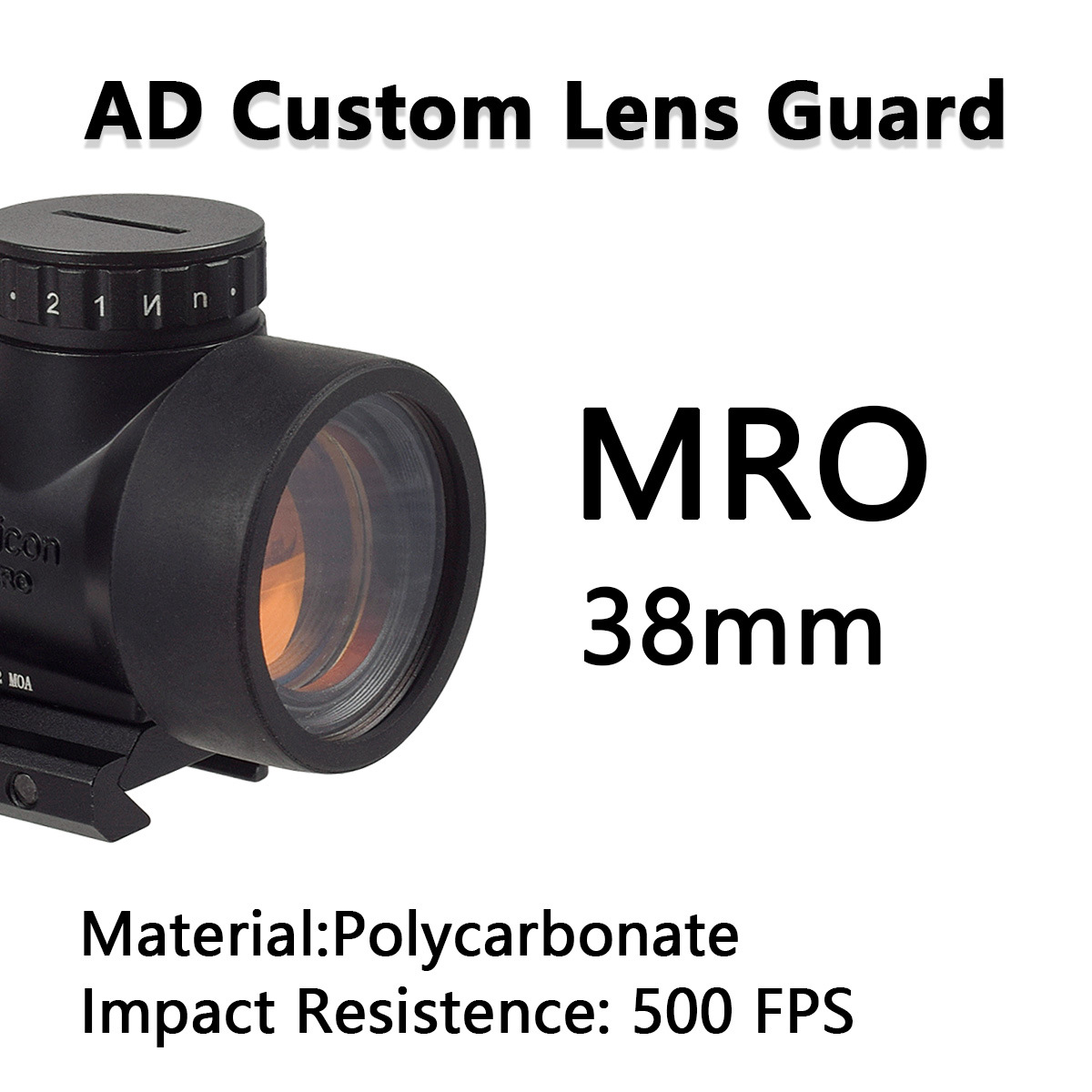 T1 / M300 / M600V / TLR - 1 / SRO / MRO Lámpara 26mm / 28mm Lámpara / cubierta de protección de punto rojo
