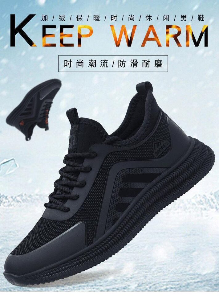 Giày thể thao nam đế dày kiểu sneaker thời trang, đế mềm chạy bộ nhẹ dễ phối đồ — Màu đỏ đen, Toàn màu đen, Đen trắng chi tiết 2