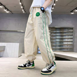 童装男童夏装裤子防蚊裤2023新款儿童夏季中大童夏款薄款运动裤潮