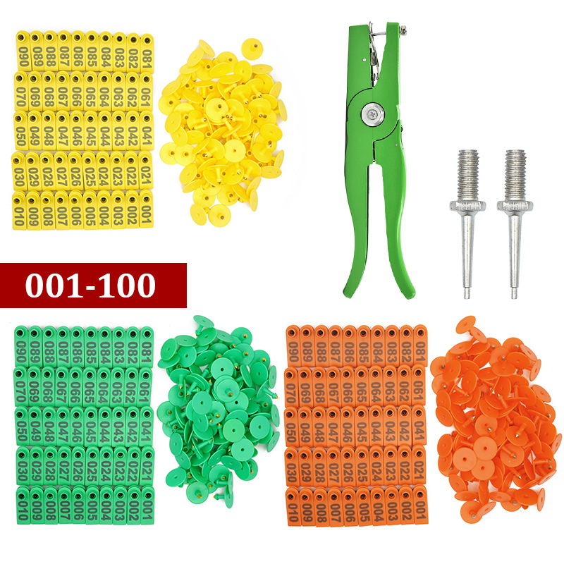 Oveja oreja etiqueta alicates cerdo ganado oveja oreja etiqueta veterinaria oreja animal oreja etiqueta Cerda oreja