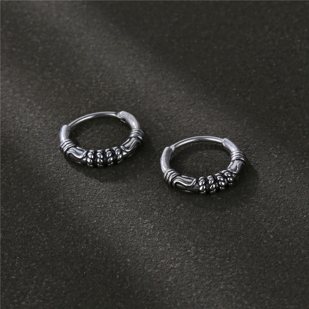 2g Weight Earrings Classification 1 Piece Quantity 1 Piece Fashion Solid Color Titanium Steel Plating Men's Earrings