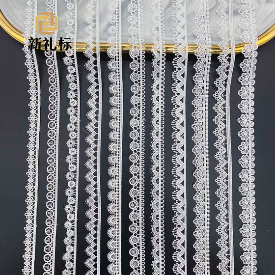 New in stock Sequins Polyester Silk Diamond Single Side Small Barcode Flower Women's Headwear Jewelry Bead Lace