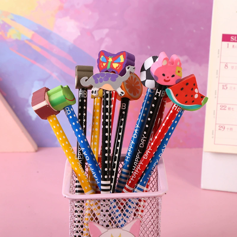 Карандаш HB с ластиком школьные принадлежности Начальная школа Prize детский карандаш мультяшный карандаш