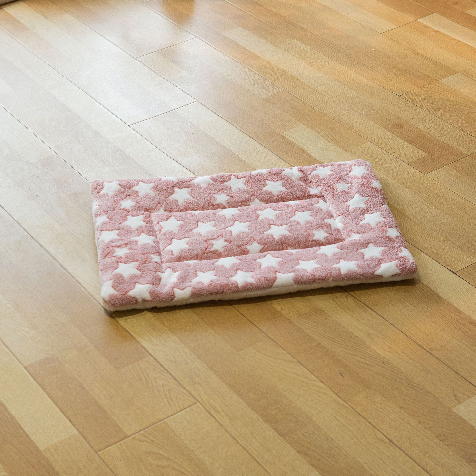 Leather pink white star (flannel thick mat) / 32*25cm (recommended within 1.0kg cm)