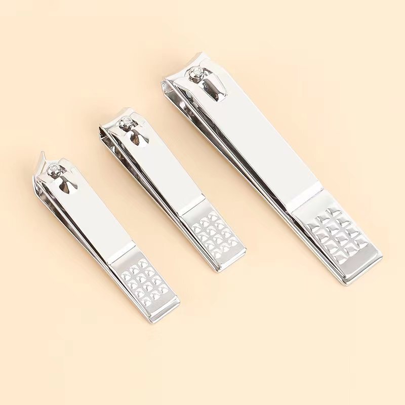 Square Dot Nail Clippers Yiwu Spot Flat Oblique Mouth Large and Small Nail Scissors Manicure Tools Single Nail Clipper